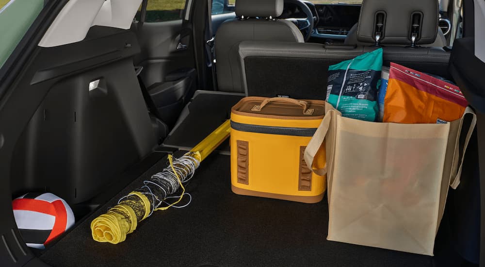 Cargo in the back of a 2026 Chevy Trax