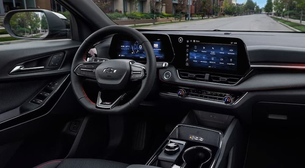 Black dash in a 2026 Chevy Equinox.